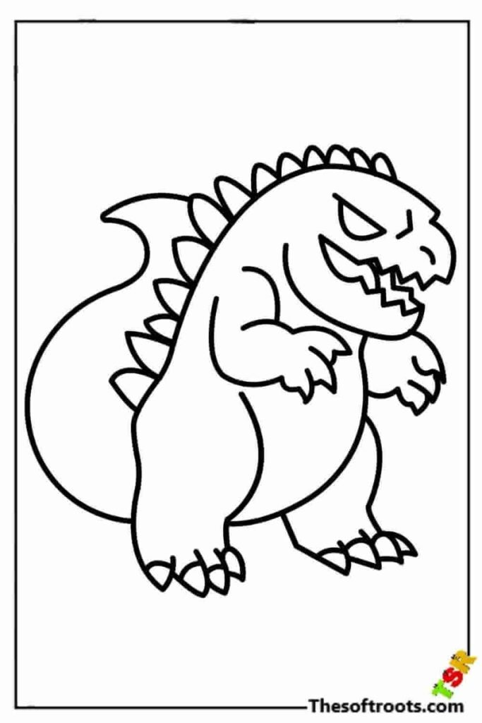 godzilla coloring pages free