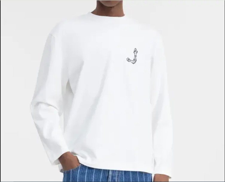 Jacquemus Merù T Shirt Blanc Manches Longues