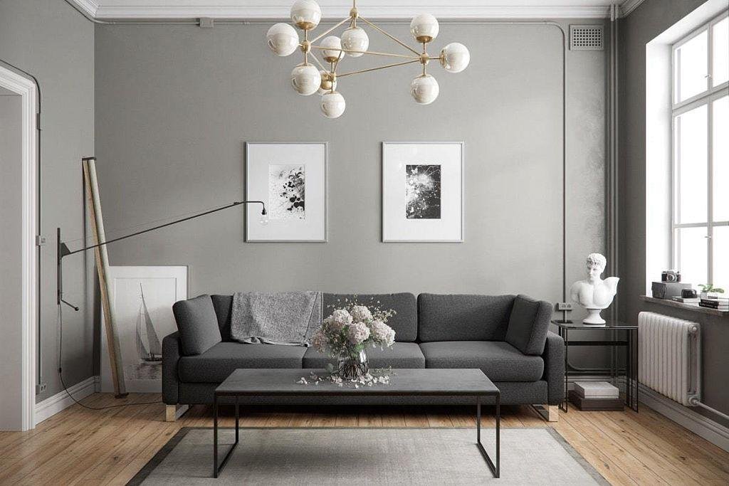 what color coffee table with grey couch